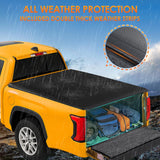 Nilight Soft Roll-Up Tonneau Cover for Toyota Tundra 2022 2023 2024 2025 2026 5.5ft Bed, Low Profile Weather-Resistant Truck Bed Cover, Cargo Protection, view 3