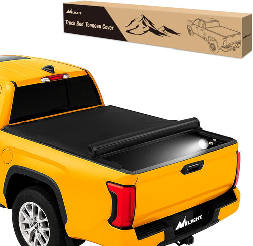Nilight Soft Roll-Up Tonneau Cover for Toyota Tundra 2022 2023 2024 2025 6.5ft Bed, Waterproof Low Profile Truck Bed Cover
