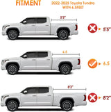 Nilight Soft Roll-Up Tonneau Cover for Toyota Tundra 2022 2023 2024 2025 6.5ft Bed, Waterproof Low Profile Truck Bed Cover, view 4