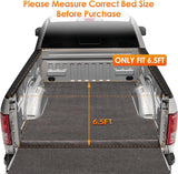 Nilight Soft Roll-Up Tonneau Cover for Toyota Tundra 2022 2023 2024 2025 6.5ft Bed, Waterproof Low Profile Truck Bed Cover, view 5