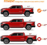 Nilight Soft Roll Up Truck Bed Cover Compatible with Ram 1500 2019 2020 2021 2022 2023 2024 2025 New Body Style,5.7ft, view 5