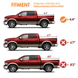 Nilight Soft Roll Up Truck Bed Tonneau Cover Compatible with Ram 1500 2009 2010 2011 2012 2013 2014 2015 2016 2017 2018,6.4ft, view 5