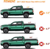 Nilight Soft Roll-Up Truck Bed Tonneau Cover for Nissan Titan 2017-2026 5.5ft Bed, Waterproof Low Profile Vinyl Pickup Bed Cover, view 5