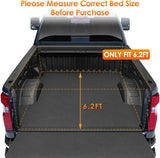 Nilight Soft Tri-fold Truck Bed Tonneau Cover Compatible with Chevy Colorado/GMC Canyon 2015 2016 2017 2018 2019 2020 2021 2022 2023 2024 2025 2026-6.2 ft, view 4