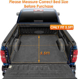 Nilight Soft Tri-fold Truck Bed Tonneau Cover Compatible with Ford F150 2004 2005 2006 2007 2008 2009 2010 2011 2012 2013 2014-5.5ft, view 4