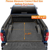 Nilight Soft Tri-fold Truck Bed Tonneau Cover Compatible with Ford F150 2004 2005 2006 2007 2008 2009 2010 2011 2012 2013 2014-6.5ft, view 4