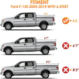 Nilight Soft Tri-fold Truck Bed Tonneau Cover Compatible with Ford F150 2004 2005 2006 2007 2008 2009 2010 2011 2012 2013 2014-6.5ft, view 5