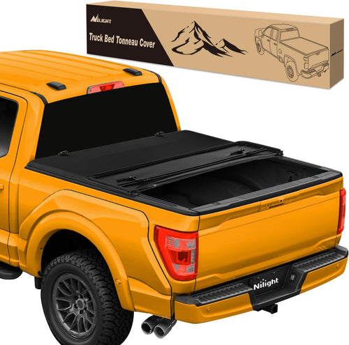 Nilight Soft Tri-fold Truck Bed Tonneau Cover Compatible with Ford F150 2015 2016 2017 2018 2019 2020 2021 2022 2023 2024 2025 2026-5.5ft