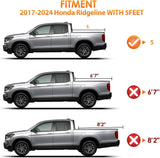 Nilight Soft Tri-fold Truck Bed Tonneau Cover Compatible with Honda Ridgeline 2017 2018 2019 2020 2021 2022 2023 2024 2025 2026-5ft, view 5