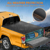 Nilight Soft Tri-fold Truck Bed Tonneau Cover Compatible with Toyota Tacoma 2016 2017 2018 2019 2020 2021 2022 2023-6ft, view 3