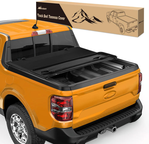 Nilight Soft Tri-fold Truck Bed Tonneau Cover Fits for 2022 2023 2024 2025 2026 Ford Maverick-4.5ft