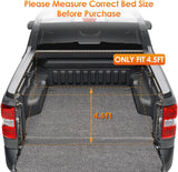 Nilight Soft Tri-fold Truck Bed Tonneau Cover Fits for 2022 2023 2024 2025 2026 Ford Maverick-4.5ft, view 4