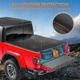 Nilight Soft Tri-Fold Truck Bed Tonneau Cover for Jeep Gladiator JT 2020–2026, 5ft Bed, Weather Resistant Low Profile Cargo Protection, view 3