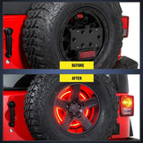 Nilight Spare Tire Brake Light For 2007 2008 2009 2010 2011 2012 2013 2014 2015 2016 2017 2018 Jeep Wrangler JK JKU YJ TJ, view 5