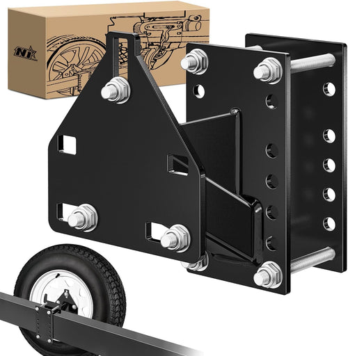 Nilight Spare Tire Carrier 3-Nuts Design Boat Trailer Carrier Bracket Utility Trailer Accessories Fits 4 & 5 & 6 Lugs Trailer Wheels on 4 Inch 4.5 Inch 4.75 Inch 5 Inch 5.5 Inchand 6 InchBolt Patterns 150 Lbs