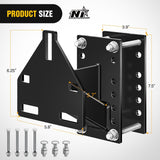 Nilight Spare Tire Carrier 3-Nuts Design Boat Trailer Carrier Bracket Utility Trailer Accessories Fits 4 & 5 & 6 Lugs Trailer Wheels on 4 Inch 4.5 Inch 4.75 Inch 5 Inch 5.5 Inchand 6 InchBolt Patterns 150 Lbs, view 2