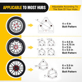 Nilight Spare Tire Carrier 3-Nuts Design Boat Trailer Carrier Bracket Utility Trailer Accessories Fits 4 & 5 & 6 Lugs Trailer Wheels on 4 Inch 4.5 Inch 4.75 Inch 5 Inch 5.5 Inchand 6 InchBolt Patterns 150 Lbs, view 5