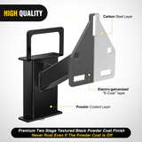 Nilight Spare Tire Carrier Mount Stake Pocket Boat 3-Nuts Trailer Bracket Utility Trailer Accessories Fits 4 & 5 & 6 Lugs Trailer Wheels on 4Inch 4.5Inch 4.75Inch 5Inch 5.5Inch and 6Inch Bolt Patterns 150 Lbs (25% OFF Final Checkout), view 5