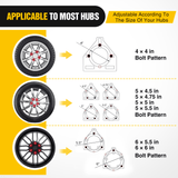 Nilight Spare Tire Carrier Mount Stake Pocket Boat 3-Nuts Trailer Bracket Utility Trailer Accessories Fits 4 & 5 & 6 Lugs Trailer Wheels on 4Inch 4.5Inch 4.75Inch 5Inch 5.5Inch and 6Inch Bolt Patterns 150 Lbs, view 6