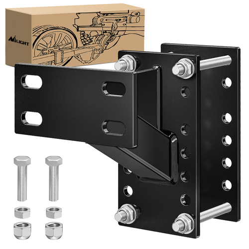 Nilight Spare Tire Carrier Trailer Spare Tire Mount Boat Trailer Carrier Bracket Utility Trailer Accessories Fits 4 & 5 & 6 Lugs Trailer Wheels on 4Inch 4.5Inch 4.75Inch 5Inch and 5.5Inch Bolt Patterns 150 Lbs
