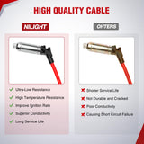 Nilight Spark Plug Wire 10.2 mm High Performance Ignition Wire Compatible with Chevy GMC Sierra Yukon Silverado Suburban V8 Engine Replaces for 48322R, view 6