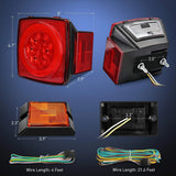 Nilight Square LED Trailer Light Kit (Pair), view 2