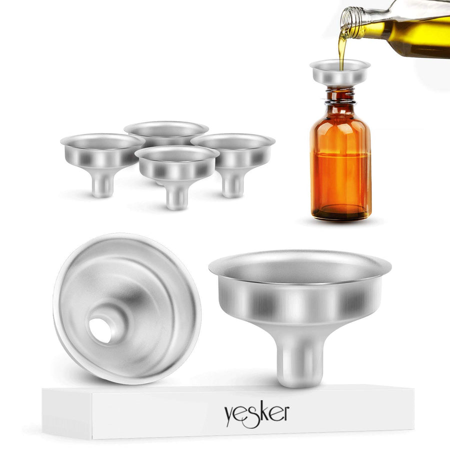 Nilight Stainless Steel Mini Funnel for Essential Oil Bottles Flasks 6PCS