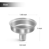Nilight Stainless Steel Mini Funnel for Essential Oil Bottles Flasks 6PCS, view 2