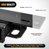 Nilight Step Hitch Bumper Mount 2 Inch Receiver Bolt-On Bike Hitch Receiver Tube Trailer Truck RV Cargo Receiver Hitch 5000 Lbs Powder Coated, view 5