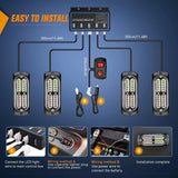 Nilight Surface Mount Led Strobe Light Kit (4 Pcs), view 2
