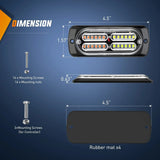 Nilight Surface Mount Led Strobe Light Kit (4 Pcs), view 5