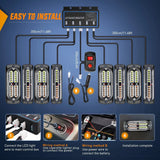 Nilight Surface Mount Led Strobe Light Kit (8 Pcs), view 3