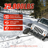 Nilight Synthetic Winch Rope Extension 3/8 Inch x 50 Feet 25,000 Lbs ATV Winch Extension Cable Replacement Tow Ropes Line for Off Road Vehicle Polaris ATV UTV Truck SUV Jeep, Grey, view 4