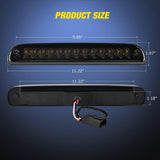 Nilight Tail light + 3rd Third Brake Light Assembly Compatible with 1999 2000 2001 2002 2003 2004 2005 2006 2007 F250 F350 F450 F550 Super Duty Smoke Taillight with High Mount Brake Rear Cargo Lamp, view 2
