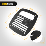 Nilight Tail Light Covers, 2PCS Black Rear Brake Light Guards Protector Exterior Accessories for 1987-2006 Wrangler TJ YJ, view 2