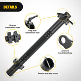 Nilight Tailgate Flagpole w/ CB Antenna Mount for Ford Bronco 2021 2022 2023 2024 2025 Heavy Duty Rear Door Flag Holder Bracket for Off-Road Camping, No Drill Installation, view 5