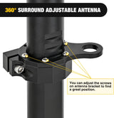 Nilight Tailgate Flagpole w/ CB Antenna Mount for Ford Bronco 2021 2022 2023 2024 2025 Heavy Duty Rear Door Flag Holder Bracket for Off-Road Camping, No Drill Installation, view 6