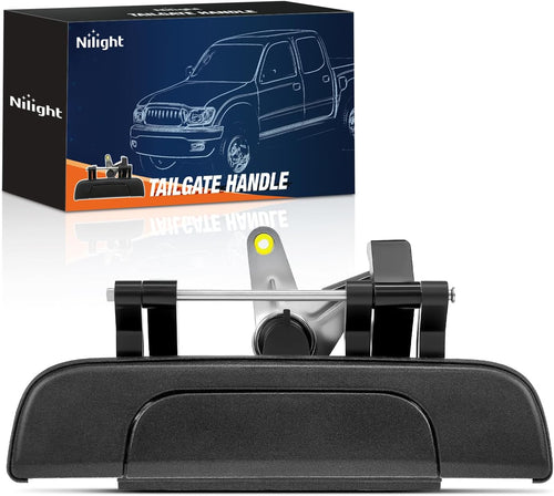Nilight Tailgate Handle Compatible with 1995 96 97 98 99 00 01 02 03 2004 Toyota Tacoma Pickup Liftgate Latch Tail Gate Car Door Handles Assembly Replaces#79605,TO1915102,6909035010,Textured Black