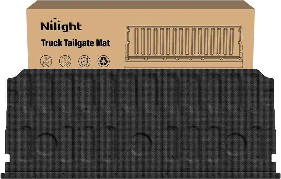 Nilight Tailgate Mat for Ford Maverick 2022-2025 2026 All Weather TPE Anti Slip Custom Fit Truck Tailgate Protector Liner