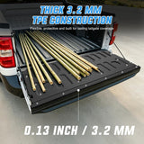 Nilight Tailgate Mat for Ford Maverick 2022-2025 2026 All Weather TPE Anti Slip Custom Fit Truck Tailgate Protector Liner, view 5