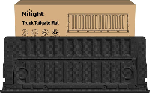 Nilight Tailgate Mat for Ford Ranger 2024 2025 2026 All Weather TPE Anti-Slip Custom Fit Truck Tailgate Protector Liner Cover