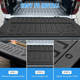 Nilight Tailgate Mat for Ford Ranger 2024 2025 2026 All Weather TPE Anti-Slip Custom Fit Truck Tailgate Protector Liner Cover, view 4