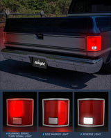 Nilight Taillight Assembly Compatible with 1973 73 74 75 76 77 78 79 1980 81 82 83 84 85 85 86 87 88 89 1990 1991 Chevy C10 GMC C/K Suburban Blazer Jimmy Tail Lights Rear Driver and Passenger Side, view 4