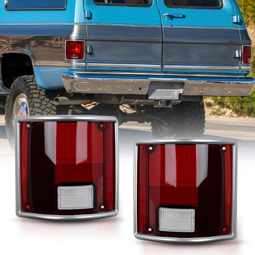 Nilight Taillight Assembly Compatible with 1973 73 74 75 76 77 78 79 1980 81 82 83 84 85 85 86 87 88 89 1990 1991 Chevy C10 GMC C/K Suburban Blazer Jimmy Tail Lights Rear Driver and Passenger Side