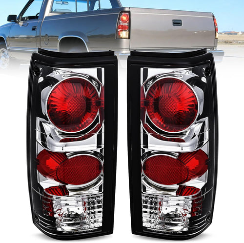 Nilight Taillight Assembly Compatible with 1982 1983 1984 1985 1986 1987 1988 1989 1990 1991 1992 1993 Chevy S10 Chevrolet S10 Blazer GMC S15 Sonoma Rear Tail Light Replacement Drive & Passenger Side