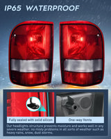 Nilight Taillight Assembly Compatible with 1993 1994 1995 1996 1997 Ford Ranger Dark Red Tail Light OE Style Rear Lamp Replacement Driver and Passenger Side, view 5