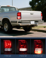 Nilight Taillight Assembly Compatible with 1993 1994 1995 1996 1997 Ford Ranger Dark Red Tail Light OE Style Rear Lamp Replacement Passenger Side, view 4