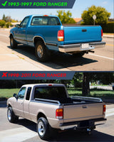 Nilight Taillight Assembly Compatible with 1993 1994 1995 1996 1997 Ford Ranger Red Clear Tail Light OE Style Rear Lamp Replacement Passenger Side, view 2