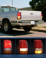 Nilight Taillight Assembly Compatible with 1993 1994 1995 1996 1997 Ford Ranger Red Clear Tail Light OE Style Rear Lamp Replacement Passenger Side, view 4