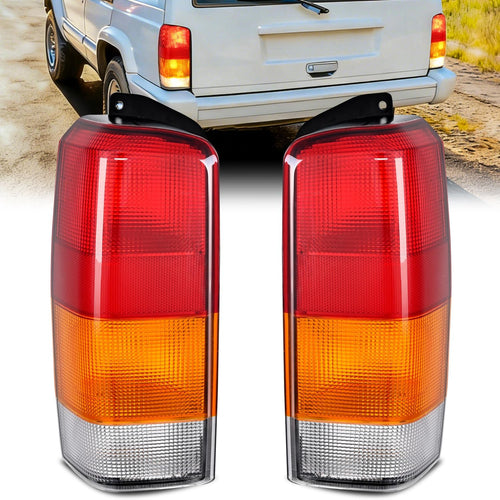 Nilight Taillight Assembly Compatible with 1997 1998 1999 2000 2001 Jeep Cherokee Limited SE Sport XJ XJ Chassis Rear Tail Light Lamp Replacement OE Style Drive and Passenger Side